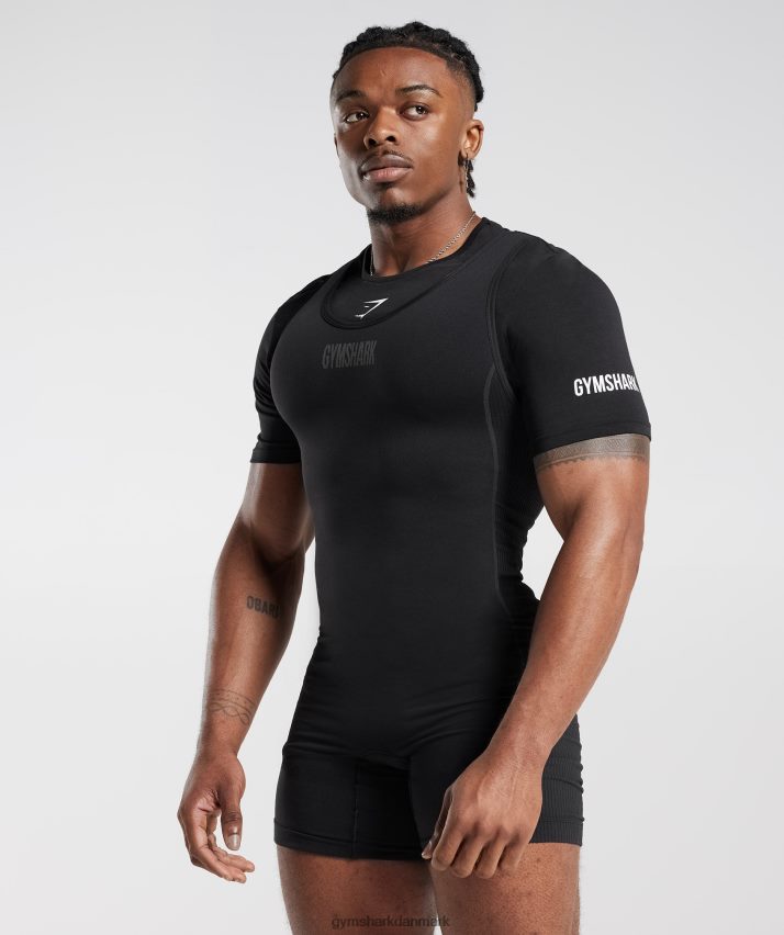 Kvinder Gymshark singlet t-shirt N4ZDDN497 sort