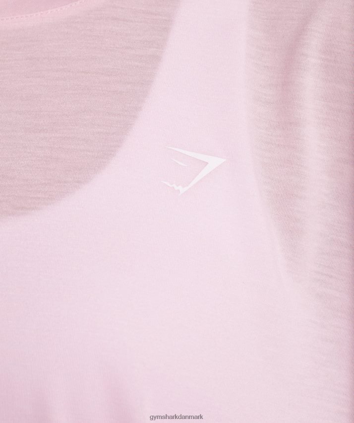 Kvinder Gymshark super blød t-shirt N4ZDDN425 kridt lyserød