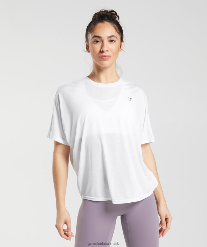 Kvinder Gymshark super blød t-shirt N4ZDDN437 hvid
