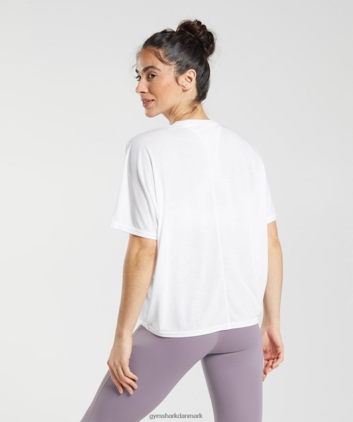 Kvinder Gymshark super blød t-shirt N4ZDDN437 hvid