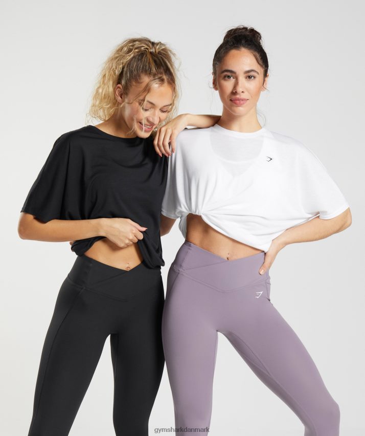 Kvinder Gymshark super blød t-shirt N4ZDDN437 hvid