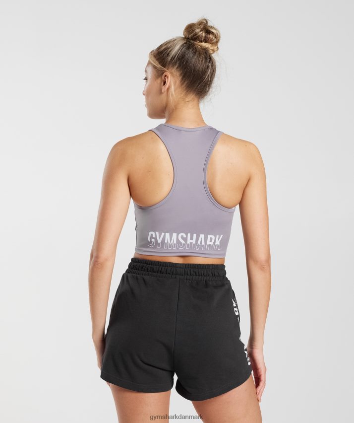 Kvinder Gymshark fraktionsafgrødetank N4ZDDN506 skifer lavendel