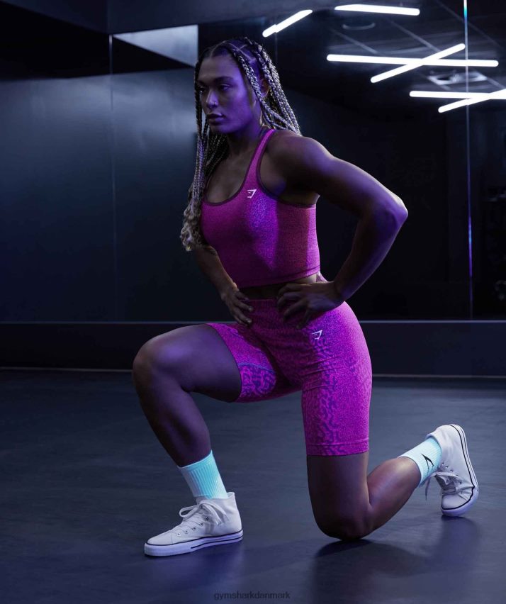 Kvinder Gymshark tilpasse sømløs afgrødetank for dyr N4ZDDN474 rev | kirsebær brun