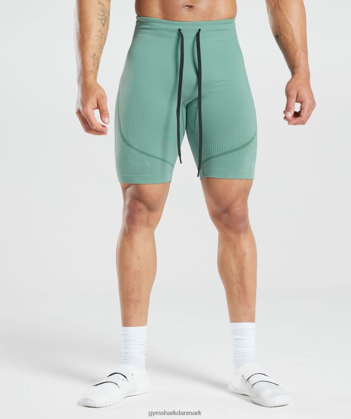 Mænd Gymshark 315 sømløse shorts N4ZDDN1034 blæk blågrøn/juvelgrøn