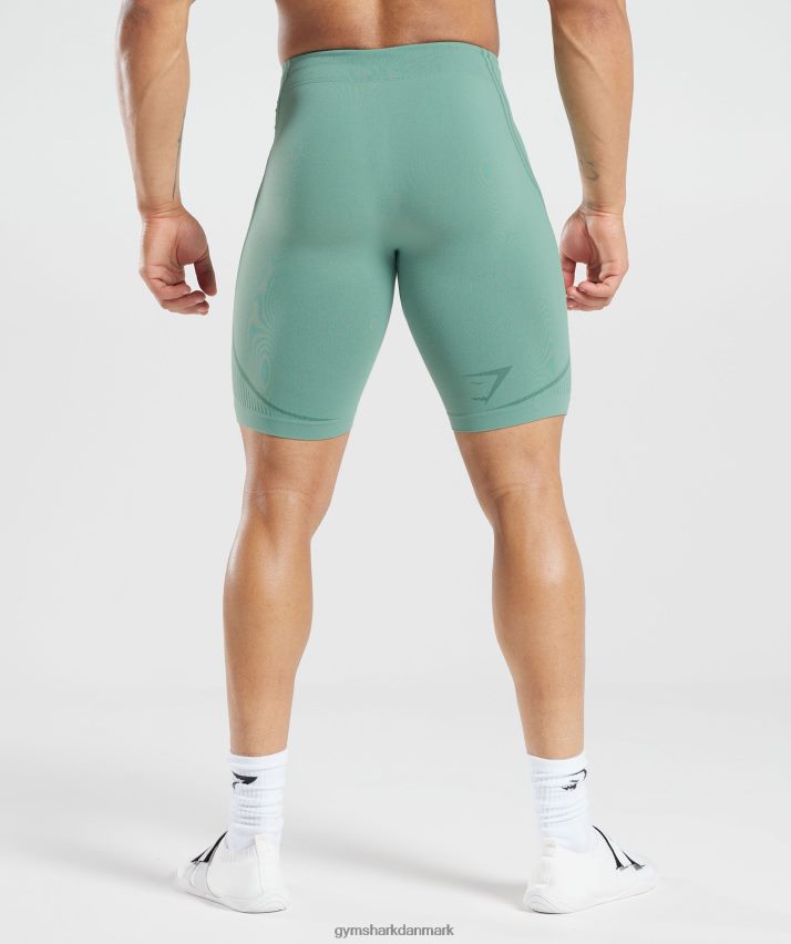 Mænd Gymshark 315 sømløse shorts N4ZDDN1034 blæk blågrøn/juvelgrøn