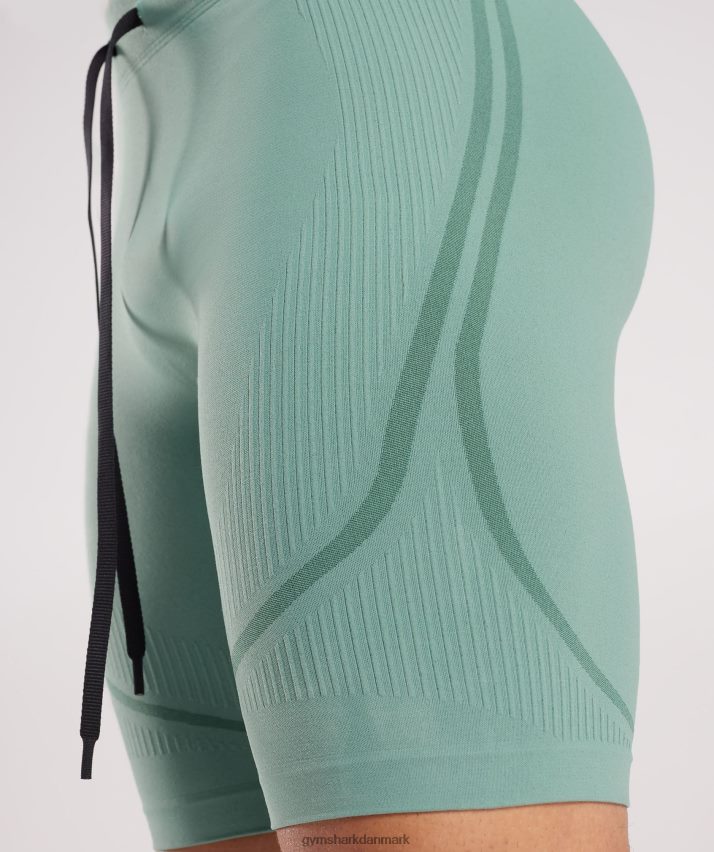 Mænd Gymshark 315 sømløse shorts N4ZDDN1034 blæk blågrøn/juvelgrøn
