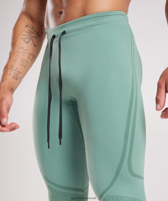 Mænd Gymshark 315 sømløse strømpebukser N4ZDDN1030 blæk blågrøn/juvelgrøn