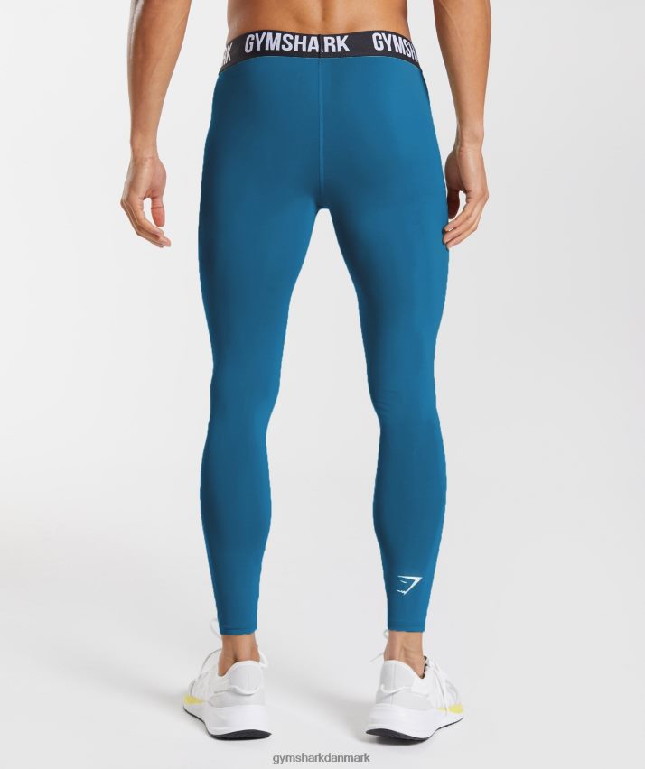 Mænd Gymshark element baselayer legging N4ZDDN1041 atlantisk blå