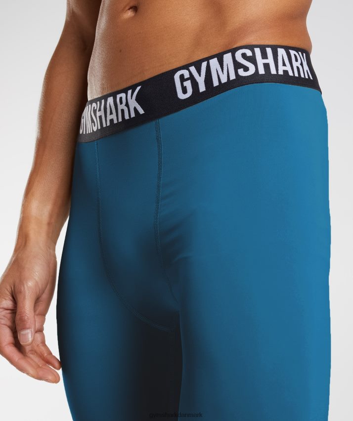 Mænd Gymshark element baselayer legging N4ZDDN1041 atlantisk blå