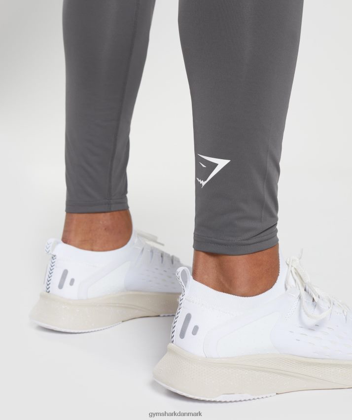 Mænd Gymshark element baselayer leggings N4ZDDN1032 silhuet grå