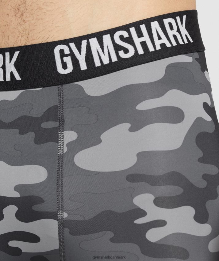 Mænd Gymshark element baselayer leggings N4ZDDN1036 gråt print