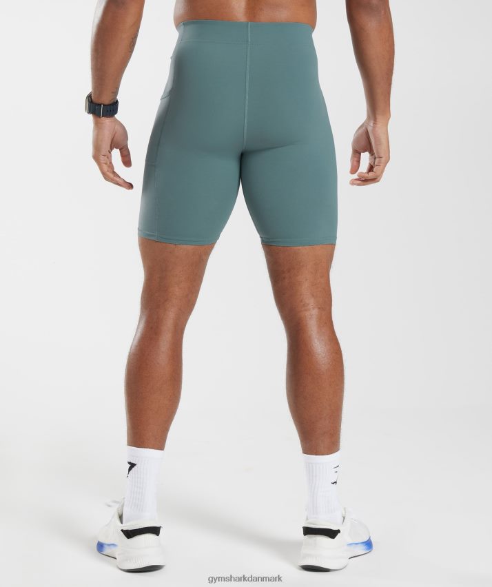 Mænd Gymshark kontrol baselayer shorts N4ZDDN1031 torden blå