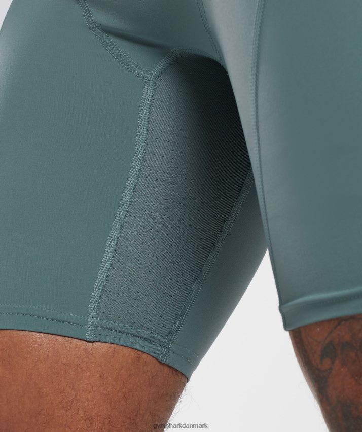 Mænd Gymshark kontrol baselayer shorts N4ZDDN1031 torden blå