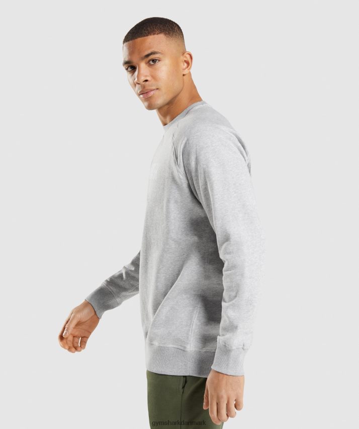 Mænd Gymshark apollo besætning N4ZDDN844 lysegrå mergel