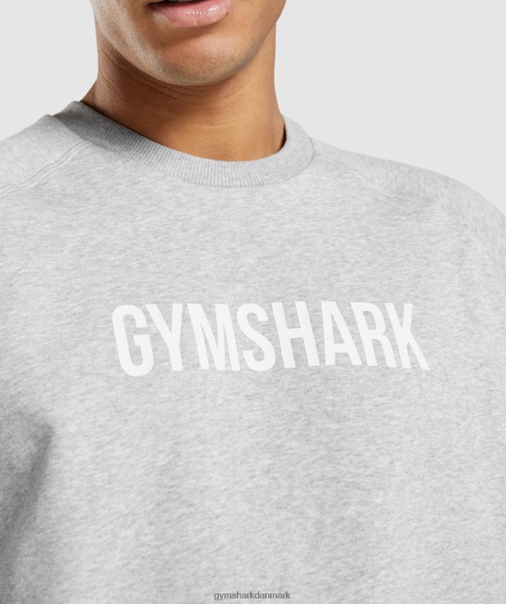 Mænd Gymshark apollo besætning N4ZDDN844 lysegrå mergel