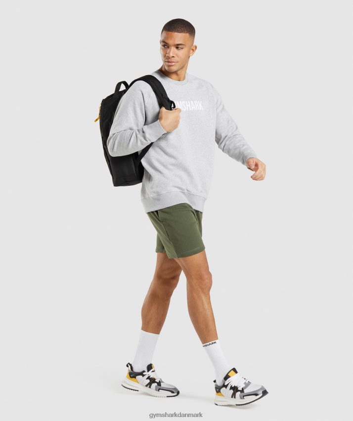 Mænd Gymshark apollo besætning N4ZDDN844 lysegrå mergel