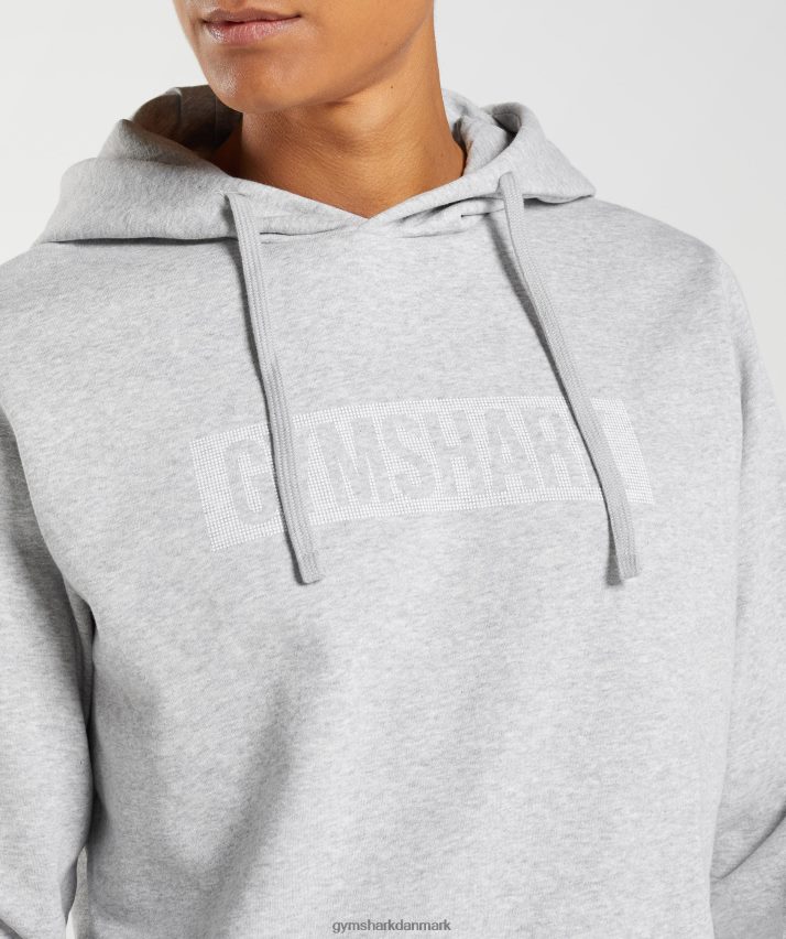 Mænd Gymshark blok hættetrøje N4ZDDN868 lysegrå mergel