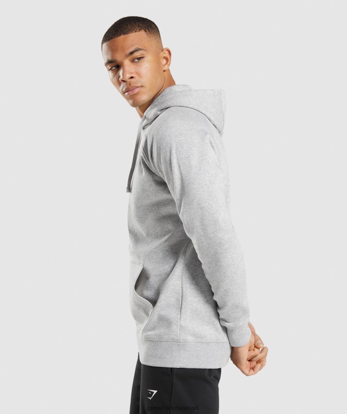 Mænd Gymshark crest hættetrøje N4ZDDN789 lysegrå mergel