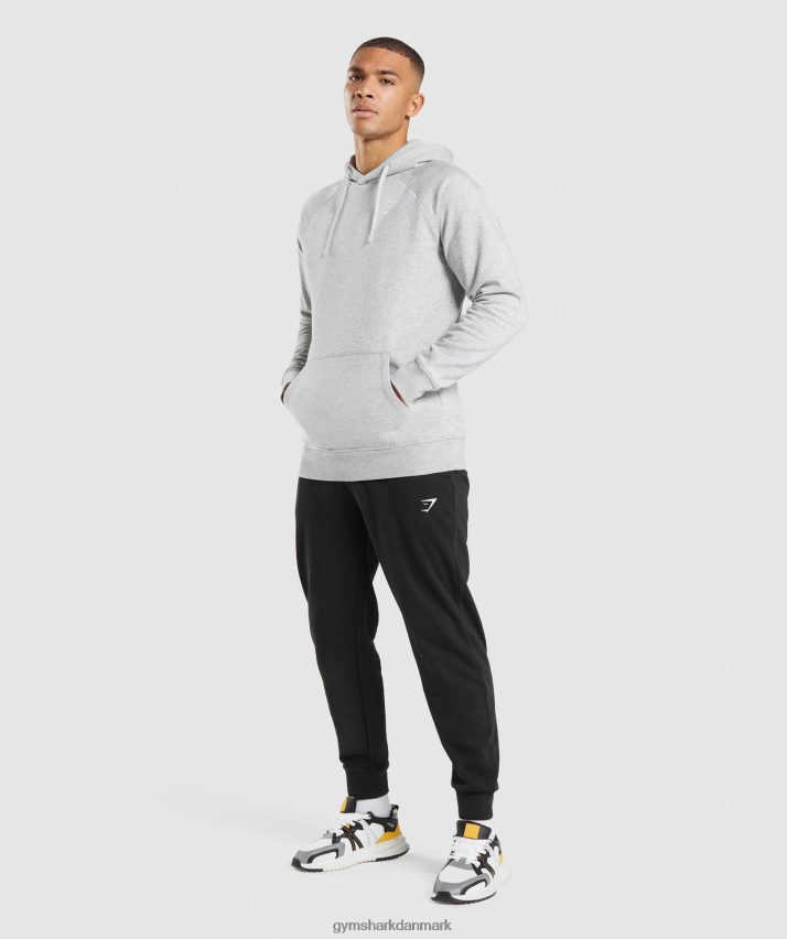 Mænd Gymshark crest hættetrøje N4ZDDN789 lysegrå mergel