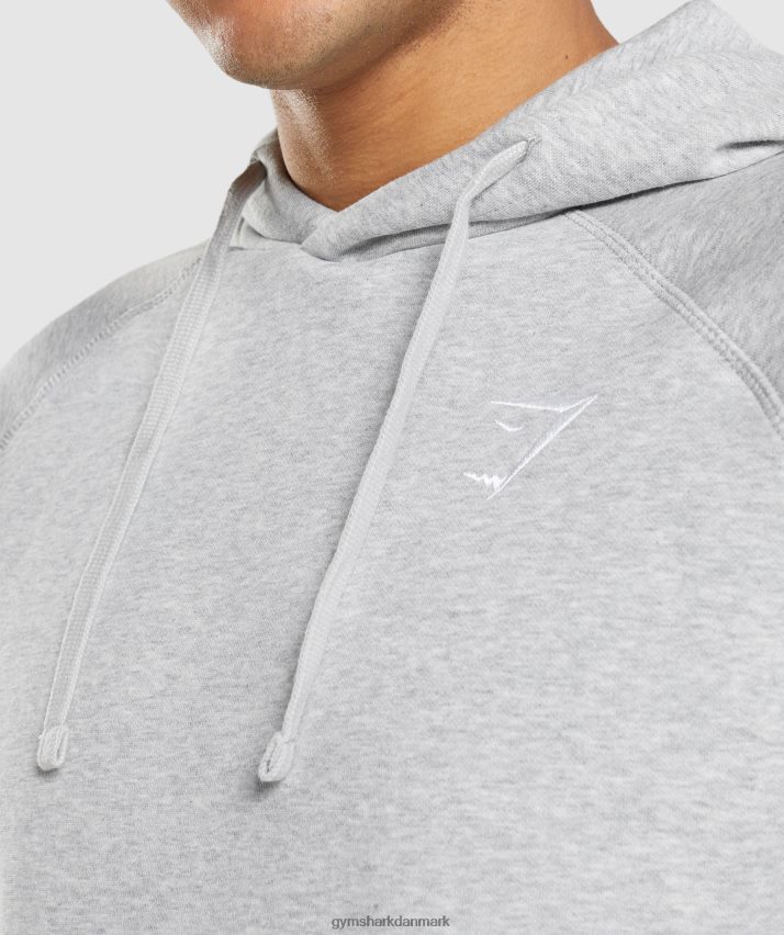 Mænd Gymshark crest hættetrøje N4ZDDN789 lysegrå mergel