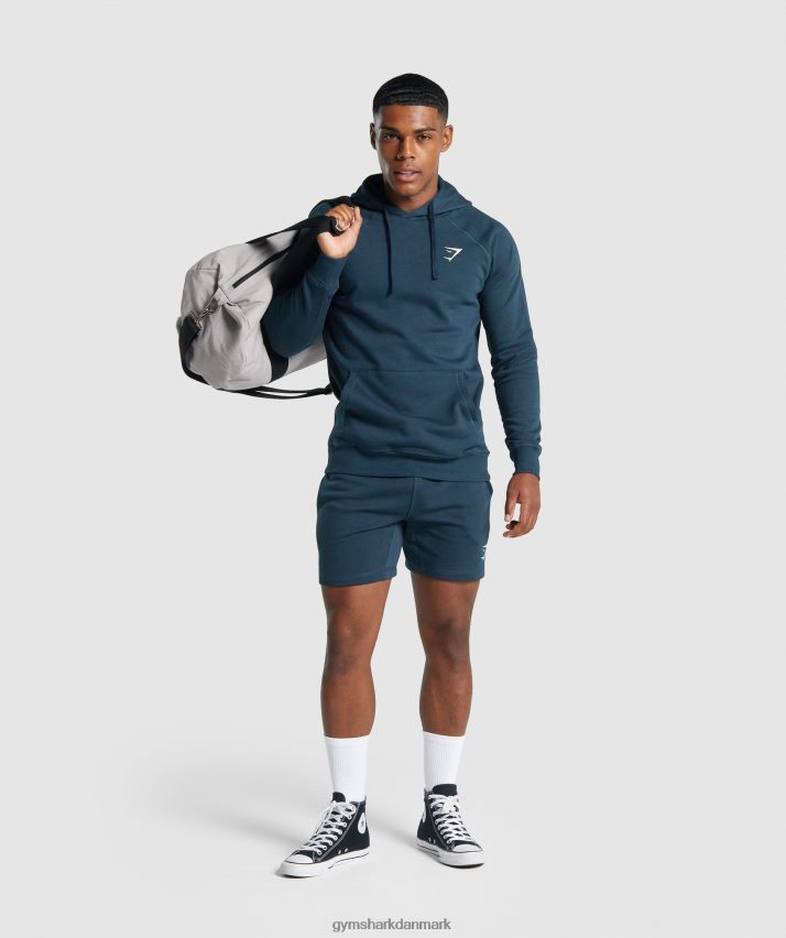 Mænd Gymshark crest hættetrøje N4ZDDN793 flåde