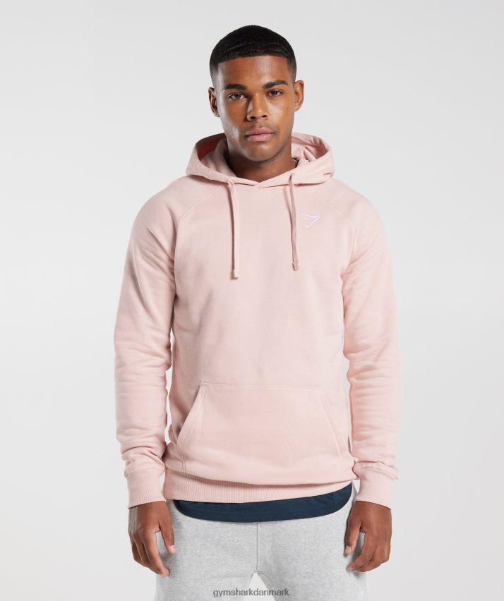 Mænd Gymshark crest hættetrøje N4ZDDN812 tåget pink