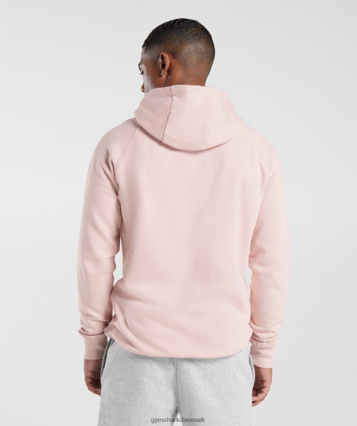 Mænd Gymshark crest hættetrøje N4ZDDN812 tåget pink