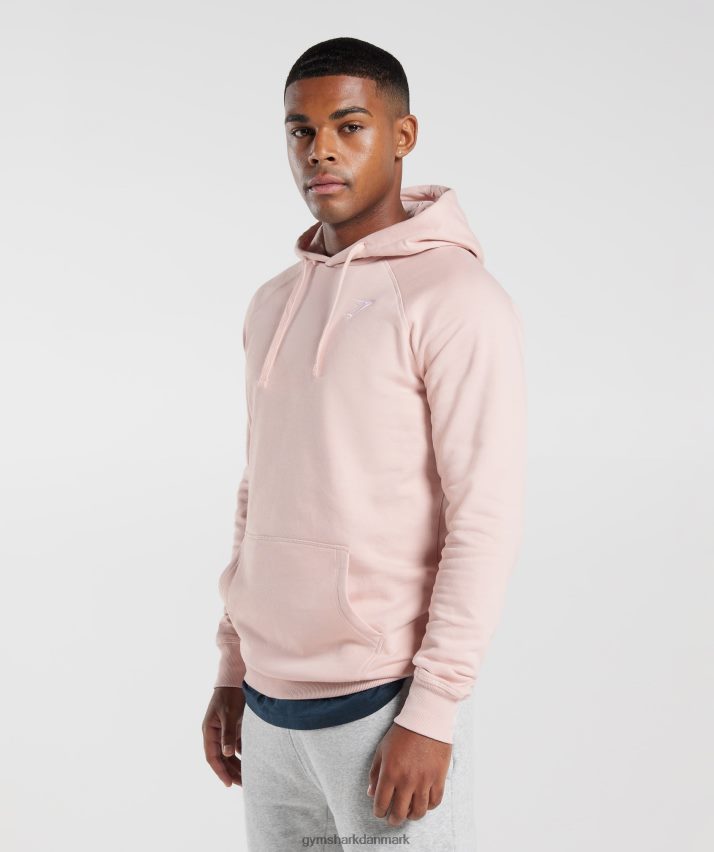 Mænd Gymshark crest hættetrøje N4ZDDN812 tåget pink