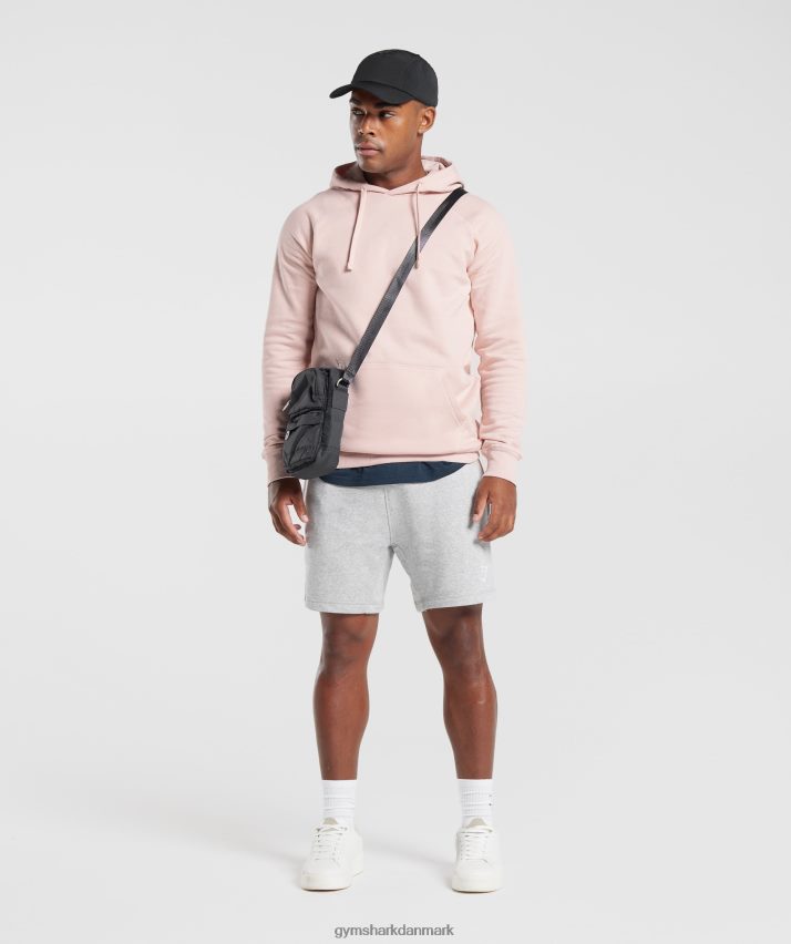 Mænd Gymshark crest hættetrøje N4ZDDN812 tåget pink