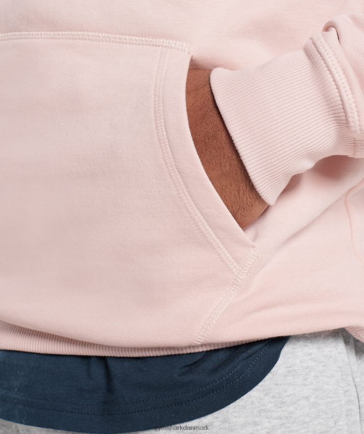 Mænd Gymshark crest hættetrøje N4ZDDN812 tåget pink