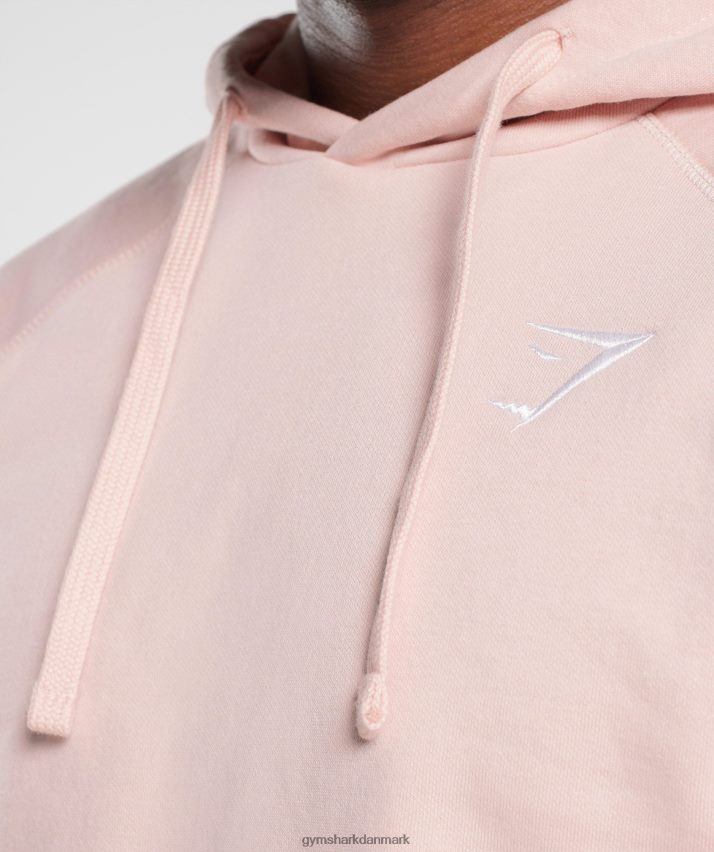 Mænd Gymshark crest hættetrøje N4ZDDN812 tåget pink