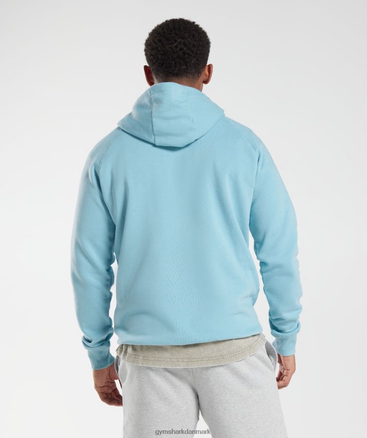 Mænd Gymshark crest hættetrøje N4ZDDN879 isbjerg blå