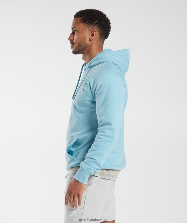 Mænd Gymshark crest hættetrøje N4ZDDN879 isbjerg blå