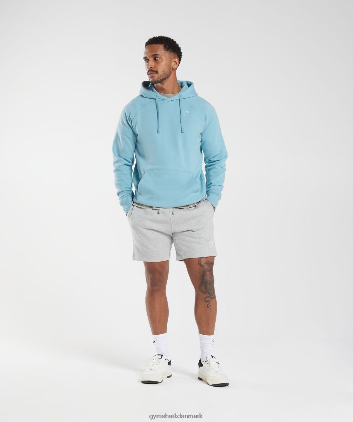 Mænd Gymshark crest hættetrøje N4ZDDN879 isbjerg blå