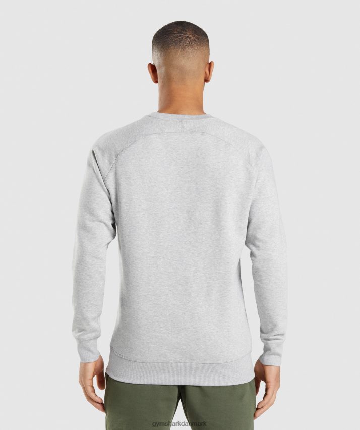 Mænd Gymshark crest sweatshirt N4ZDDN1055 lysegrå mergel