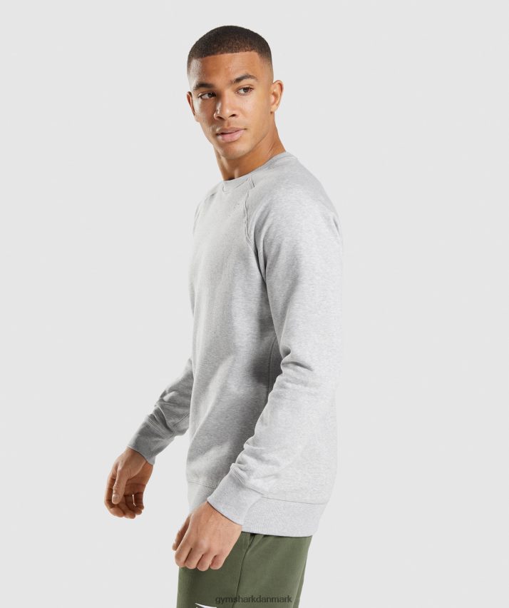 Mænd Gymshark crest sweatshirt N4ZDDN1055 lysegrå mergel