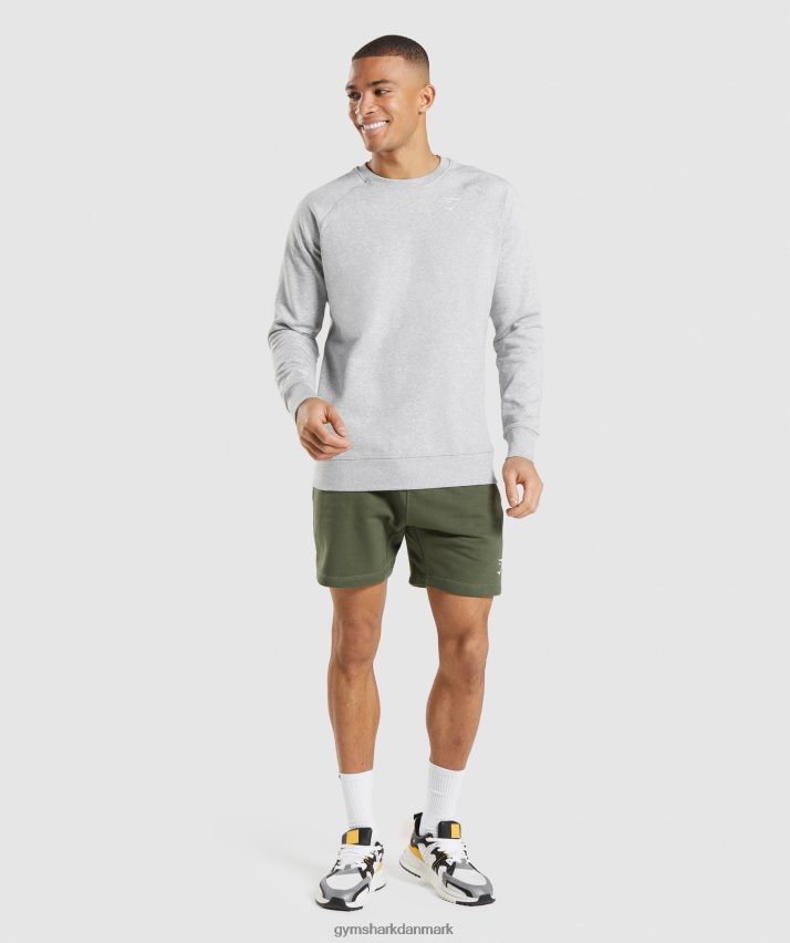 Mænd Gymshark crest sweatshirt N4ZDDN1055 lysegrå mergel