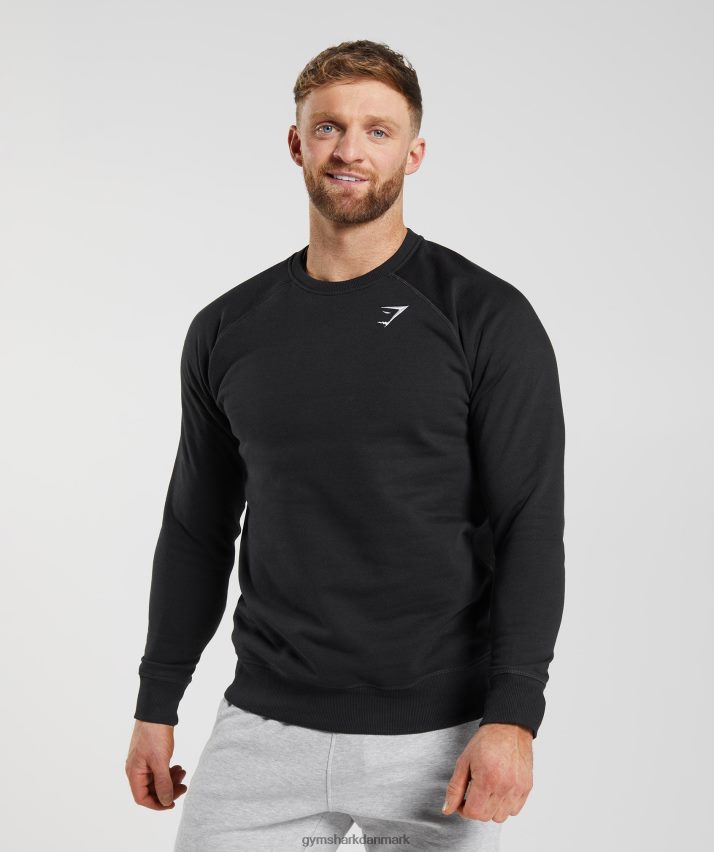 Mænd Gymshark crest sweatshirt N4ZDDN787 sort