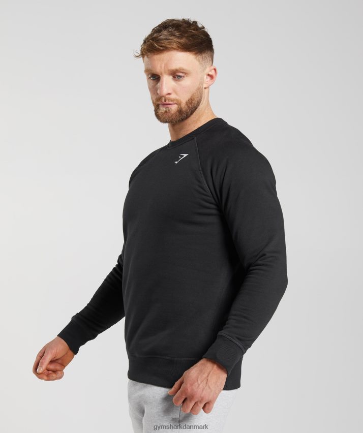 Mænd Gymshark crest sweatshirt N4ZDDN787 sort