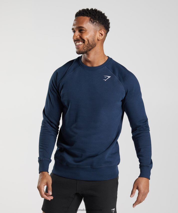 Mænd Gymshark crest sweatshirt N4ZDDN814 flåde