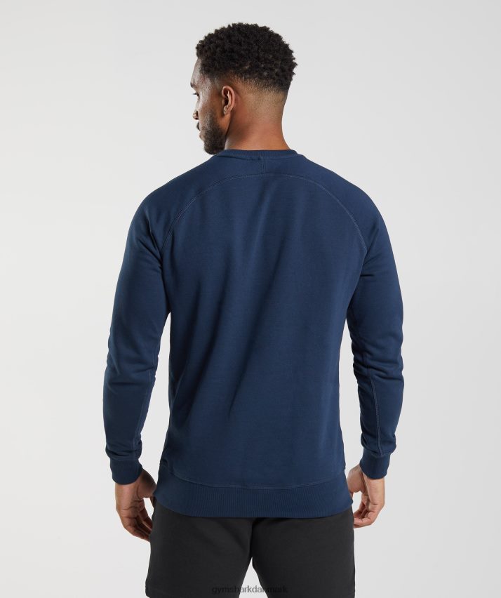 Mænd Gymshark crest sweatshirt N4ZDDN814 flåde