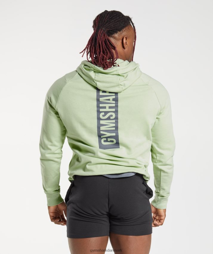 Mænd Gymshark fed hættetrøje N4ZDDN852 flora grøn