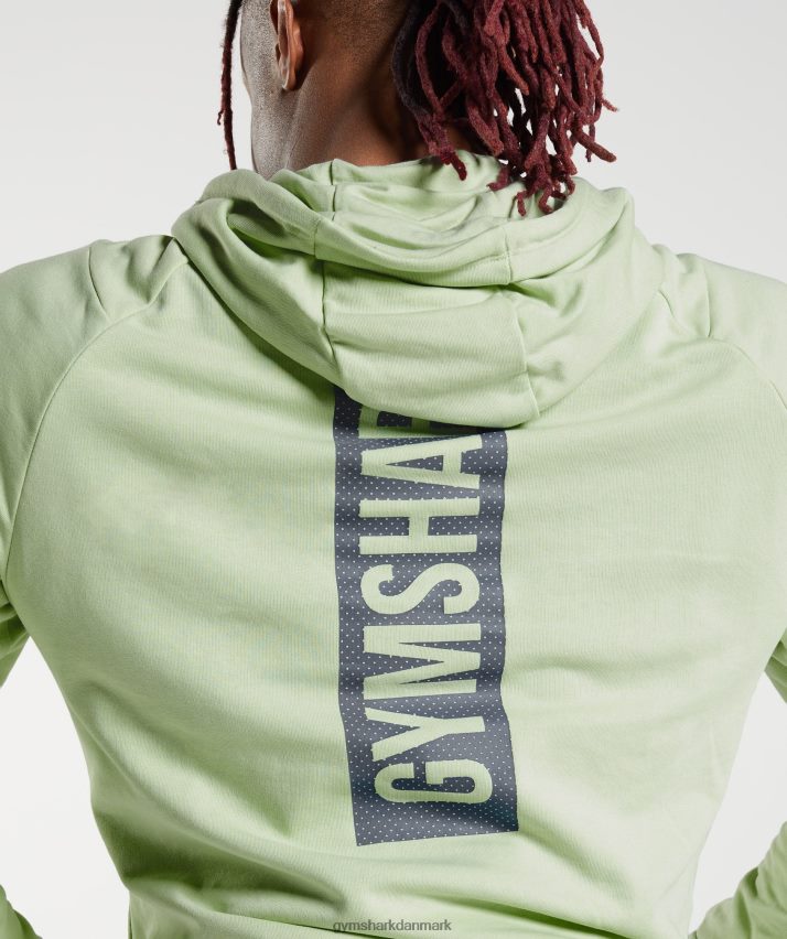 Mænd Gymshark fed hættetrøje N4ZDDN852 flora grøn