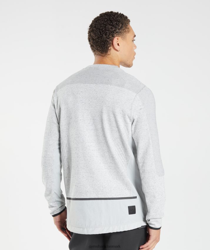 Mænd Gymshark gentage mandskab N4ZDDN818 lysegrå mergel
