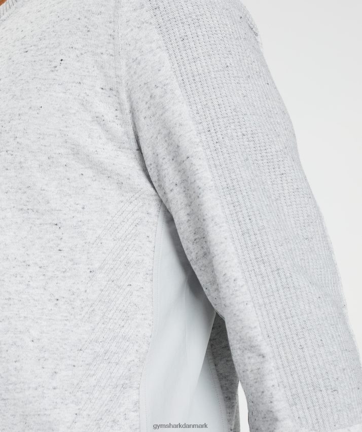 Mænd Gymshark gentage mandskab N4ZDDN818 lysegrå mergel