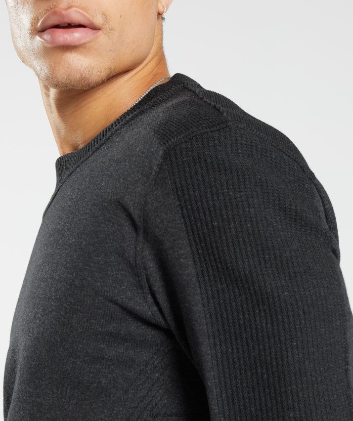 Mænd Gymshark gentage mandskab N4ZDDN830 sort mergel