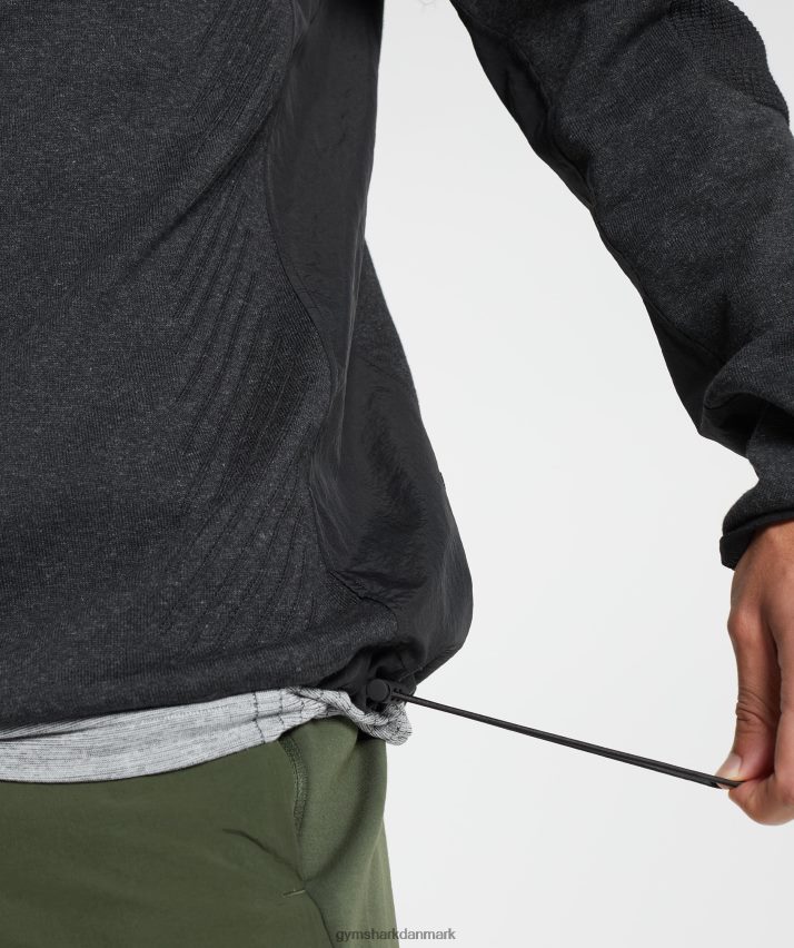 Mænd Gymshark gentage mandskab N4ZDDN830 sort mergel