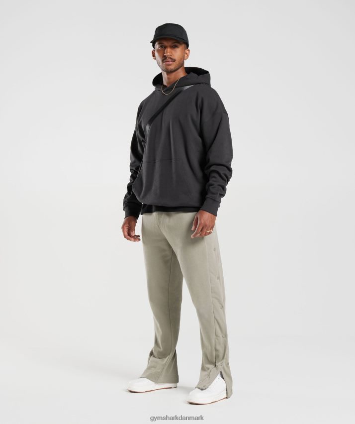 Mænd Gymshark hættetrøje med det nødvendige til hviledag N4ZDDN801 onyx grå