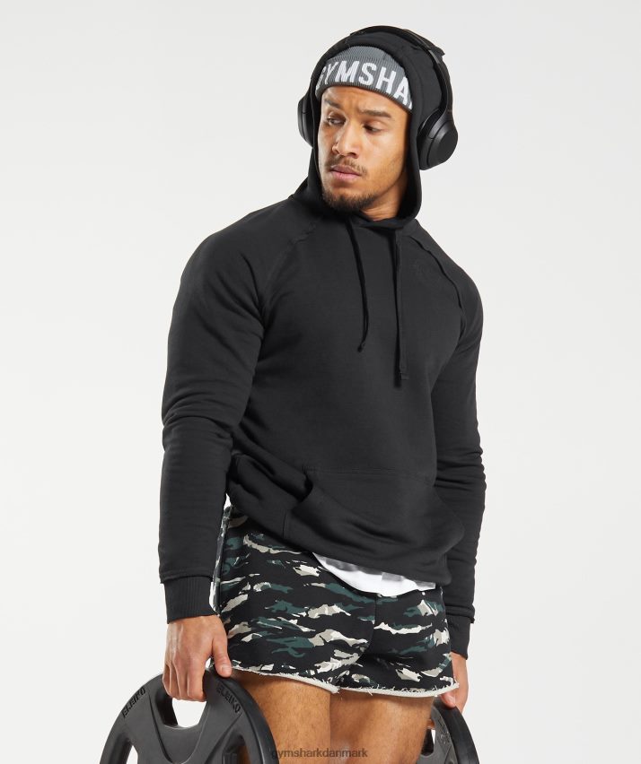 Mænd Gymshark ældre hættetrøje N4ZDDN824 sort