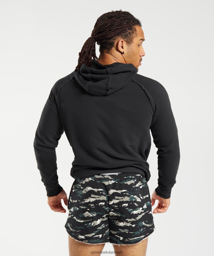 Mænd Gymshark ældre hættetrøje N4ZDDN824 sort